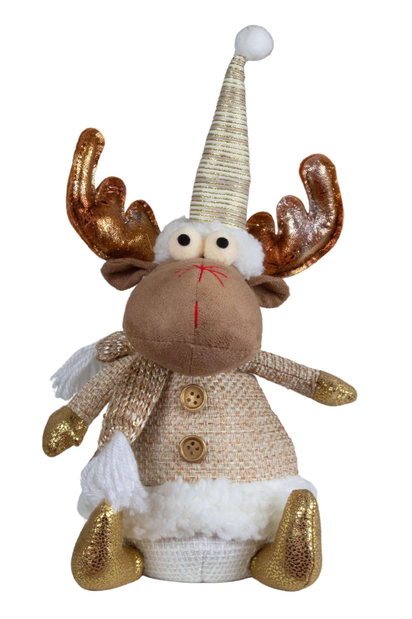 Elch sitzend 25cm(31cm), 2 Designs, VE-32(16)