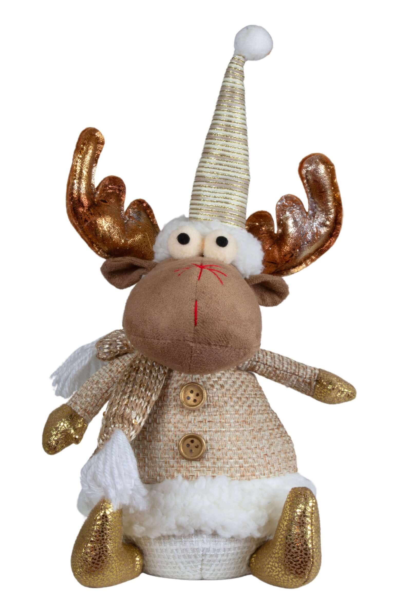 Elch sitzend 25cm(31cm), 2 Designs, VE-32(16)