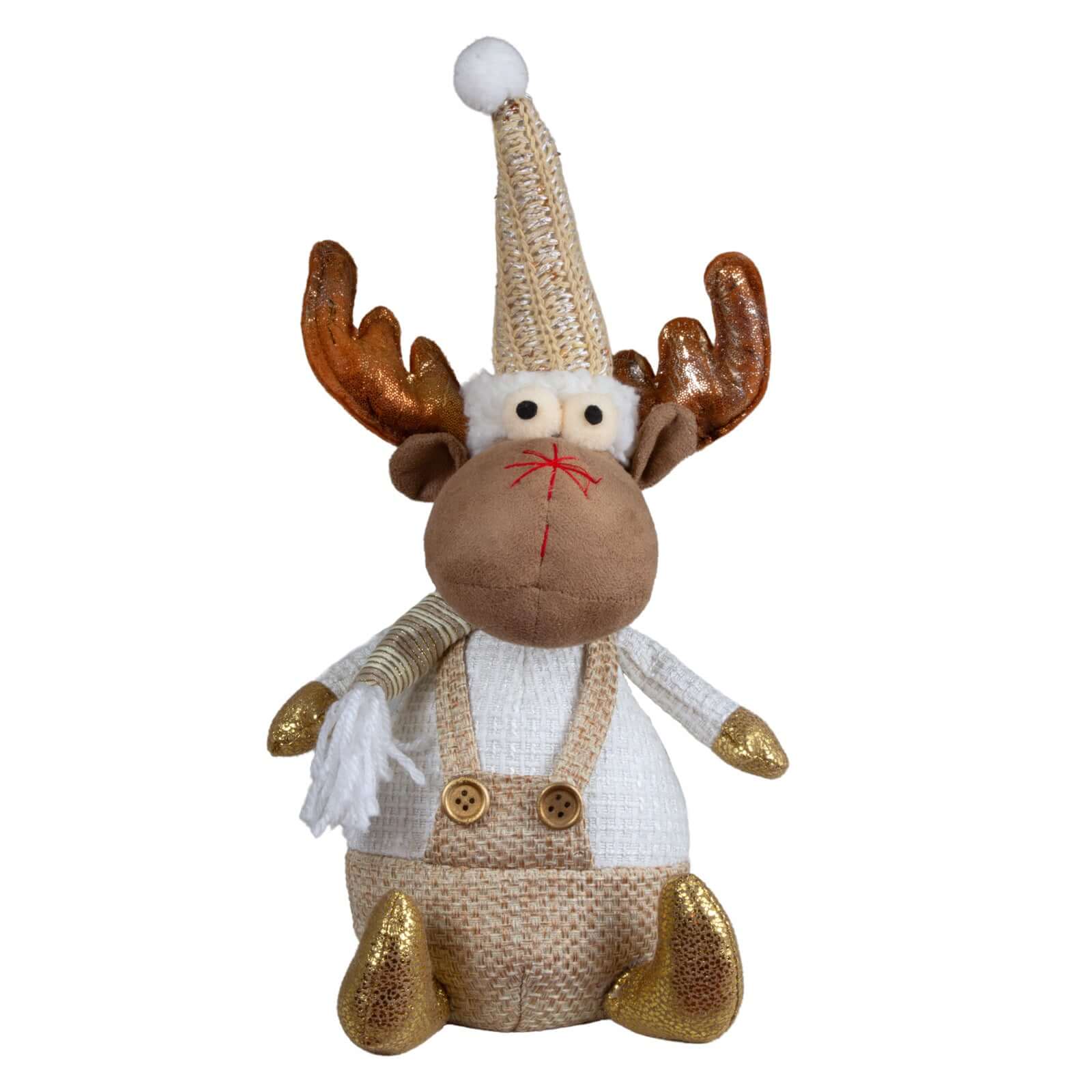 Elch sitzend 25cm(31cm), 2 Designs, VE-32(16)