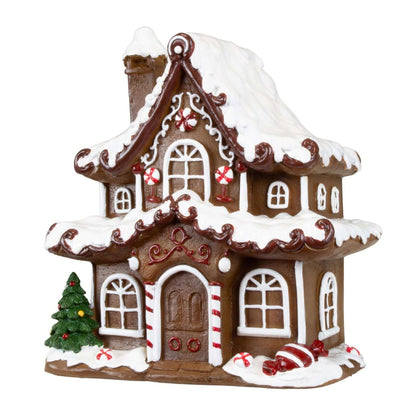 Lebkuchenhaus 17cm, Polyclay, VE-24(2)