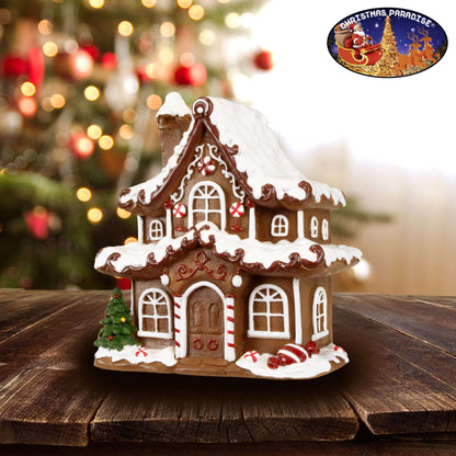 Lebkuchenhaus 17cm, Polyclay, VE-24(2)