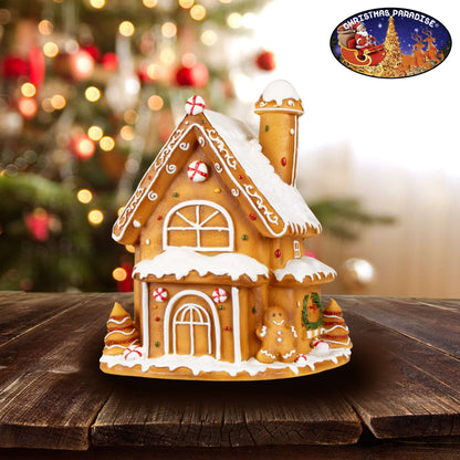 Lebkuchenhaus 18cm, Polyclay, VE-16(2)