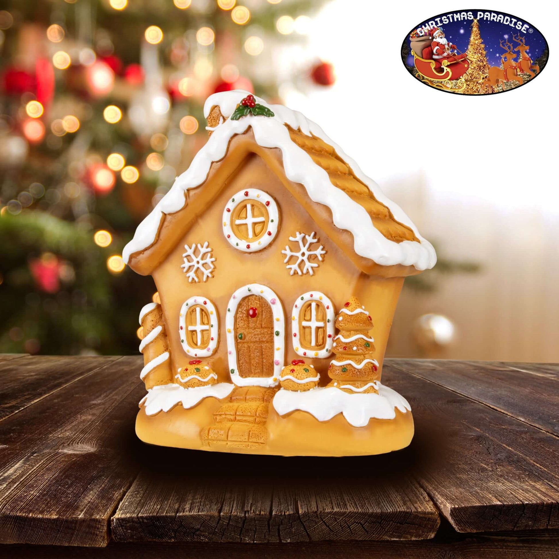 Lebkuchenhaus 15cm, Polyclay, VE-16(2)