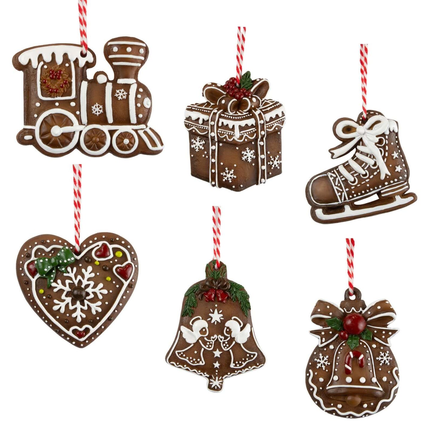 Baumschmuck 8cm, Polyclay, 6 Designs, VE-96(24)