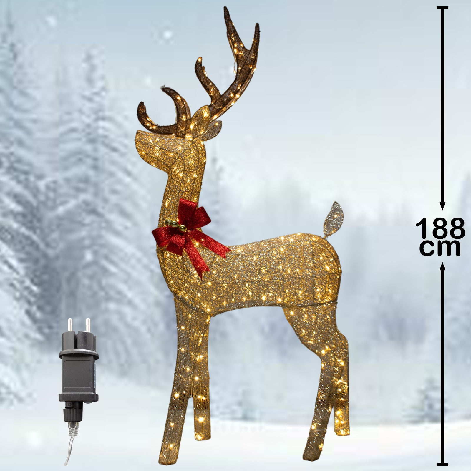 LED XXL Rentier 188cm, VE-1 – PM Euro-Trading GmbH