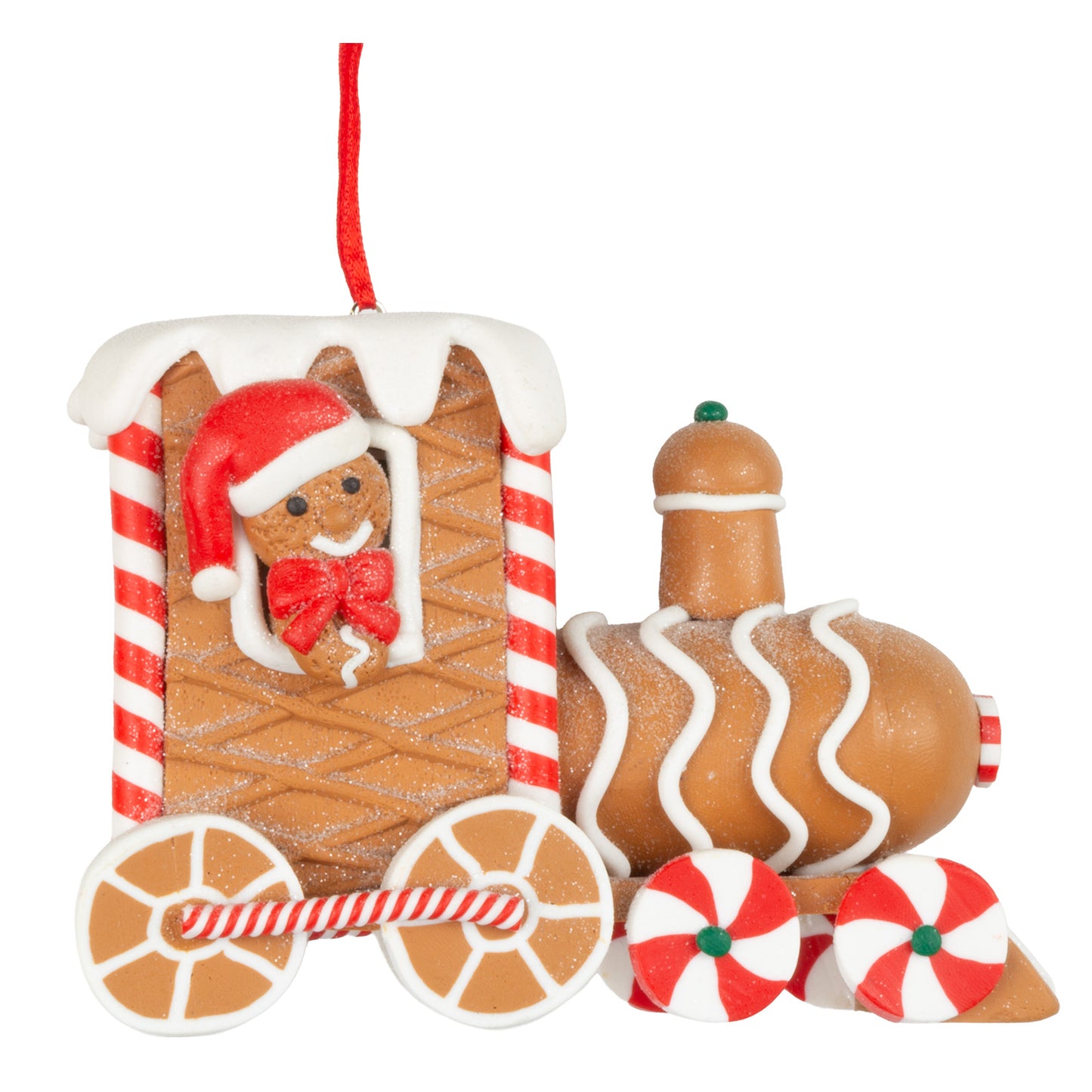 Décorations de sapin 12cm, argile polymère, 3 modèles, VE-48(12)