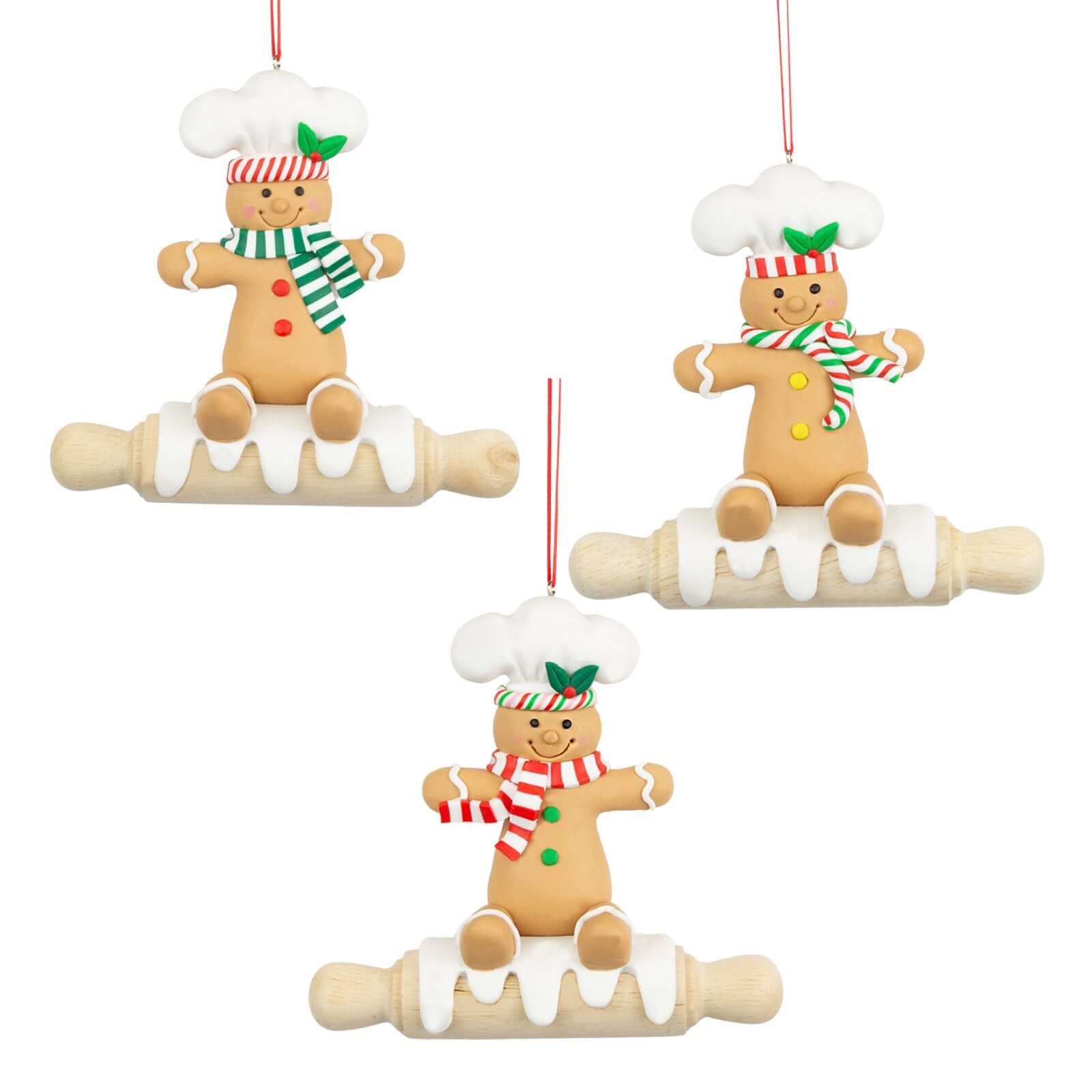 Baumschmuck 13cm, Polyclay, 3 Designs, VE-36(12)