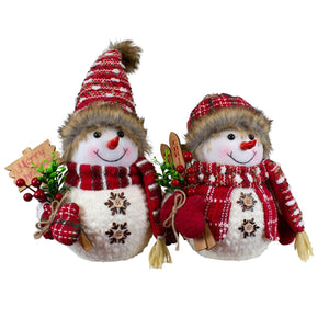 Schneemann stehend 31cm, 2 Designs, VE-6