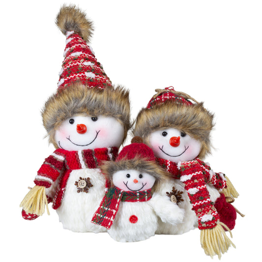 Snowman family 33cm, pack of 15