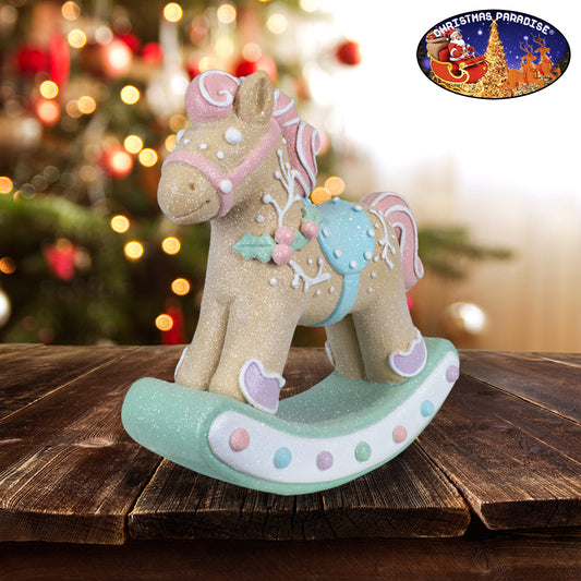 Lebkuchen - Schaukelpferd 22cm, Polyresin, VE-6(1)