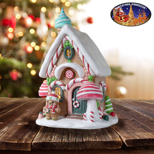 Lebkuchenhaus 30cm, Polyresin, VE-6(1)