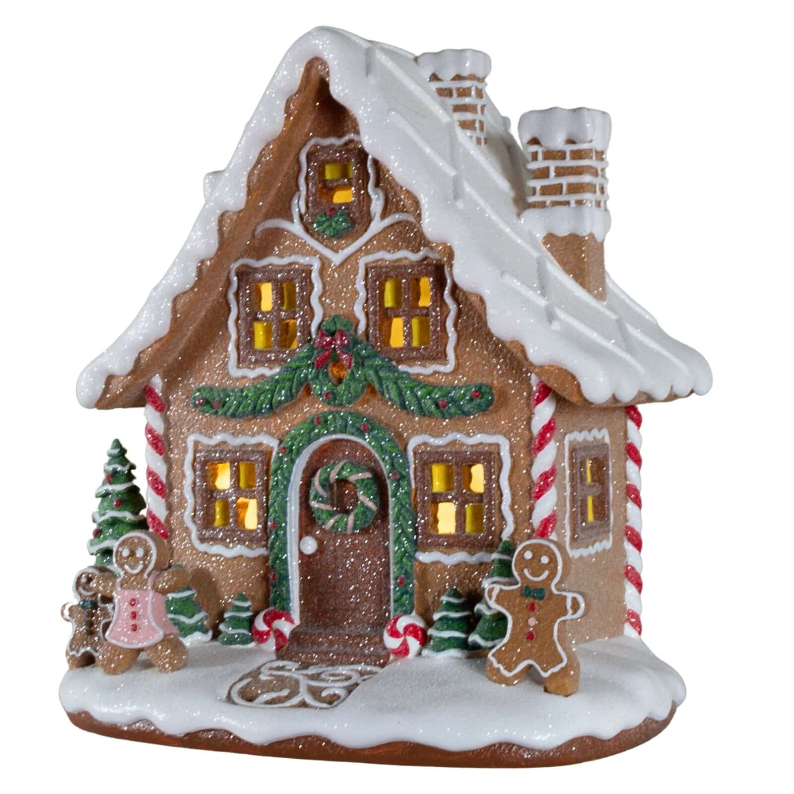Lebkuchenhaus 24cm, Polyresin, VE-6(1)