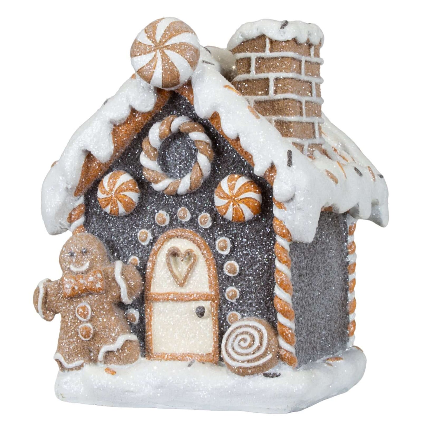 Lebkuchenhaus 12cm, Polyresin, VE-8(1)