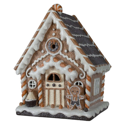 LED Lebkuchenhaus 25cm, Polyresin, VE-6(1)