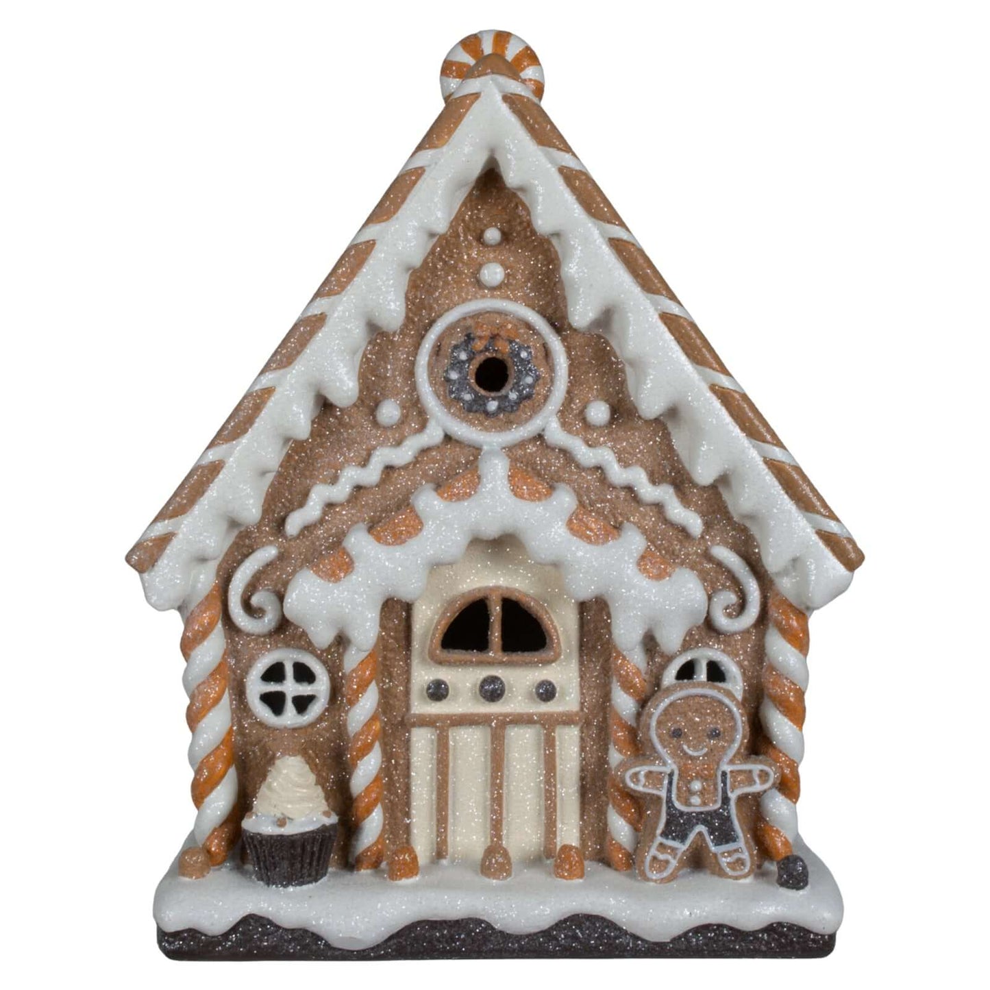 LED Lebkuchenhaus 25cm, Polyresin, VE-6(1)