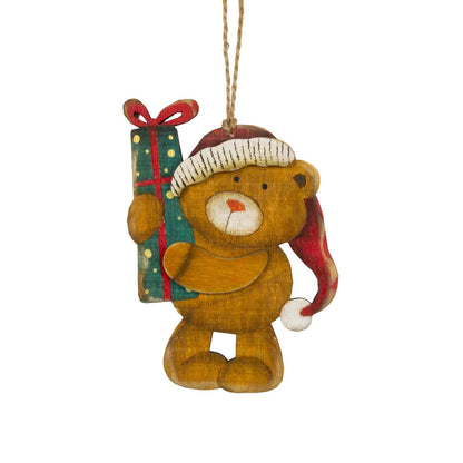 Baumschmuck mit Display 48tlg, Holz, VE-192(48)