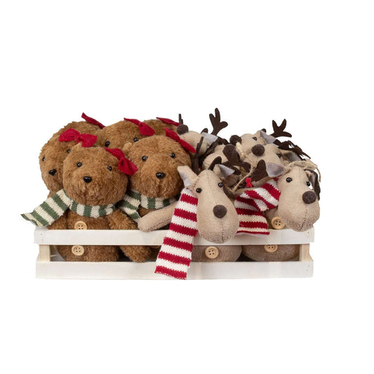 Baumschmuck mit Display 12tlg, Stoff, VE-144(12)