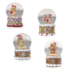 Schneekugel 6cm, 4 Designs, VE-96(12)