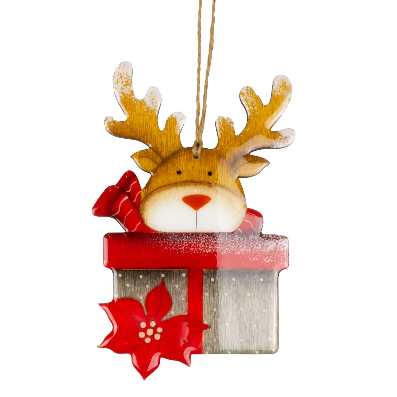 Baumschmuck mit Display 192tlg, Holz, VE-384(192)