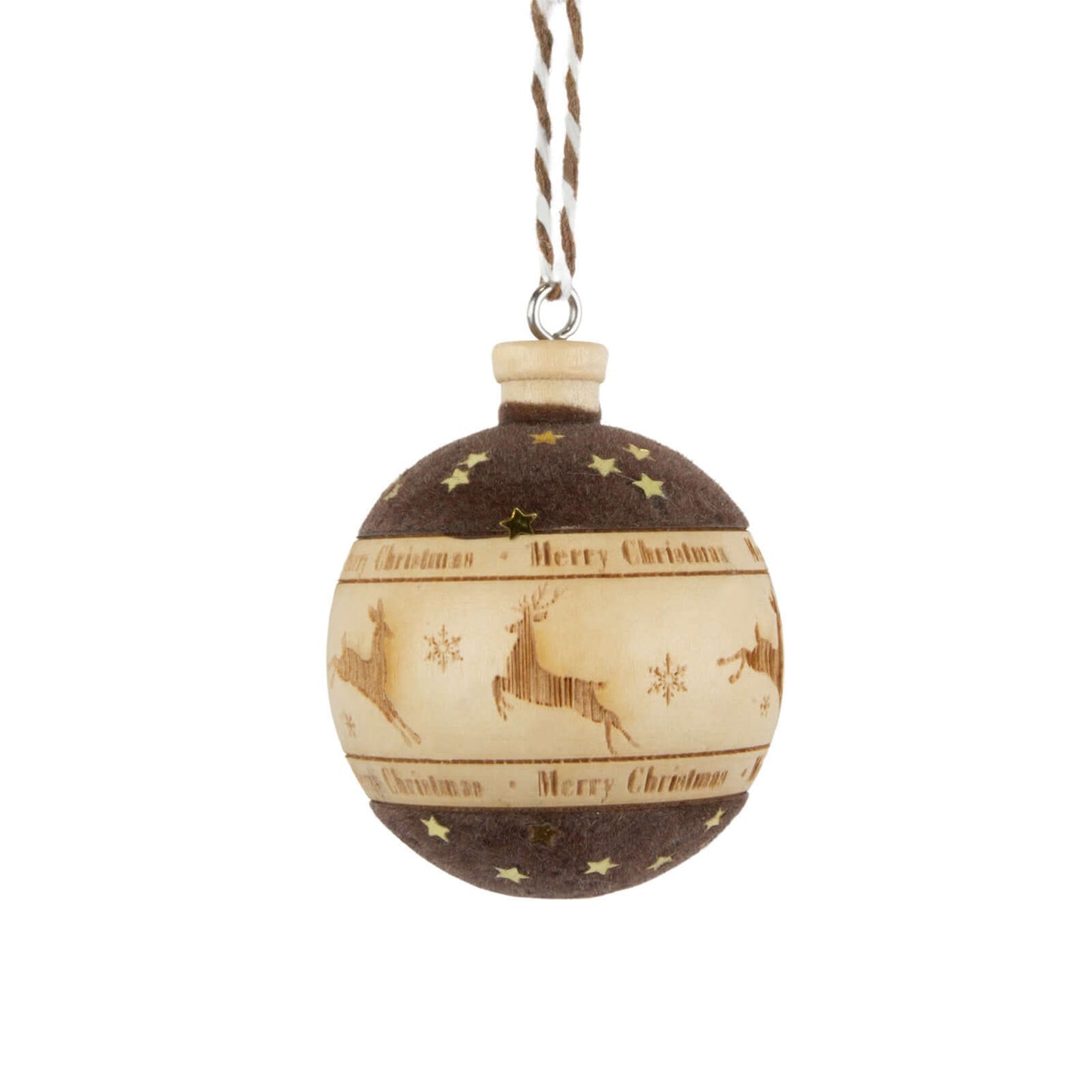 Baumschmuck 6cm, Holz, 3 Designs, VE-192(24)