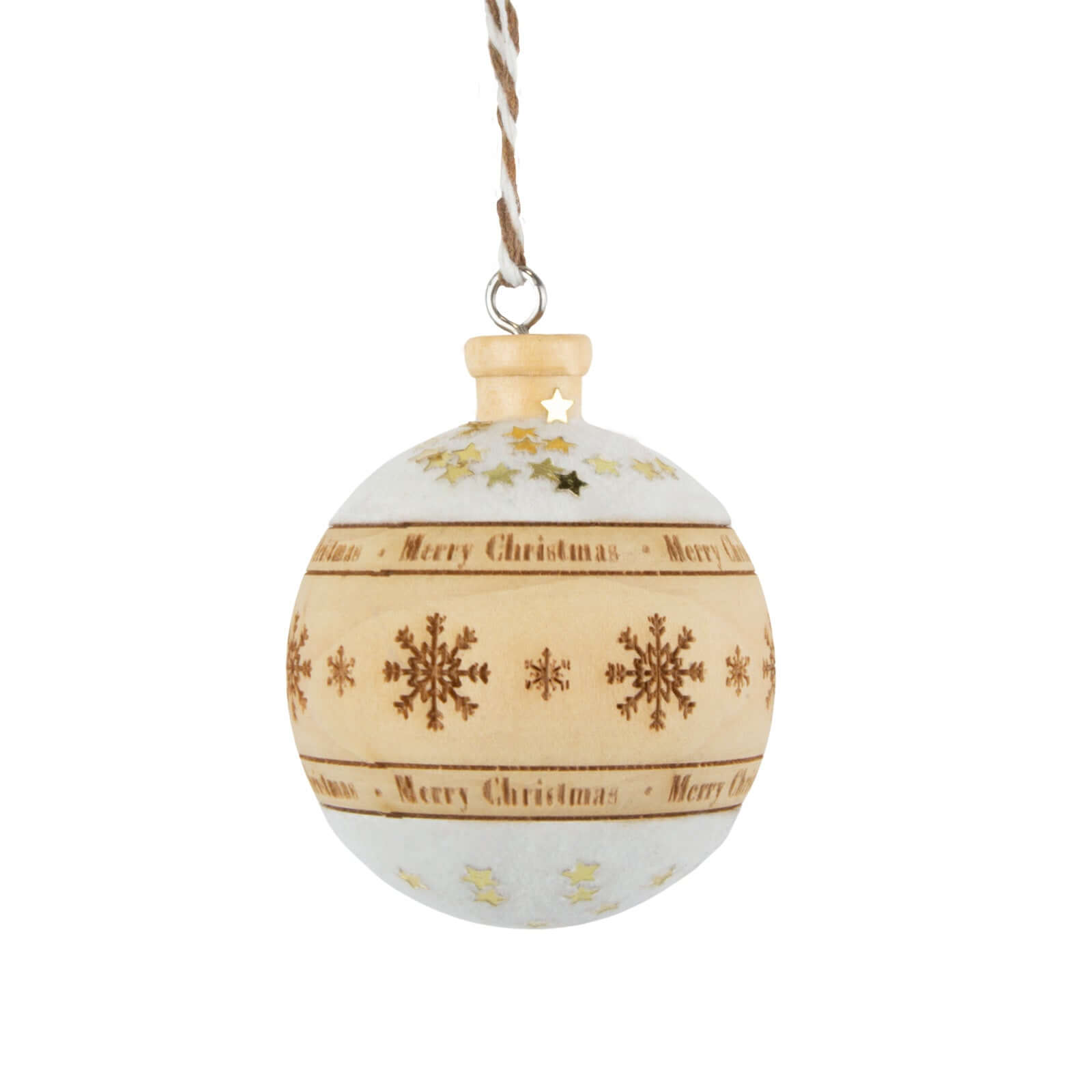 Baumschmuck 6cm, Holz, 3 Designs, VE-192(24)