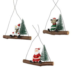 Baumschmuck 16cm, Metall, 3 Designs, VE-192(12)