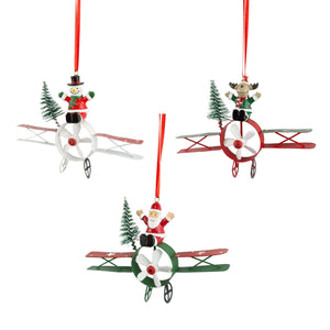 Baumschmuck 14cm, Metall, 3 Designs, VE-96(12)