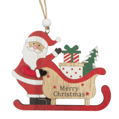 Baumschmuck 11cm, Holz, 3 Designs, VE-288(24)