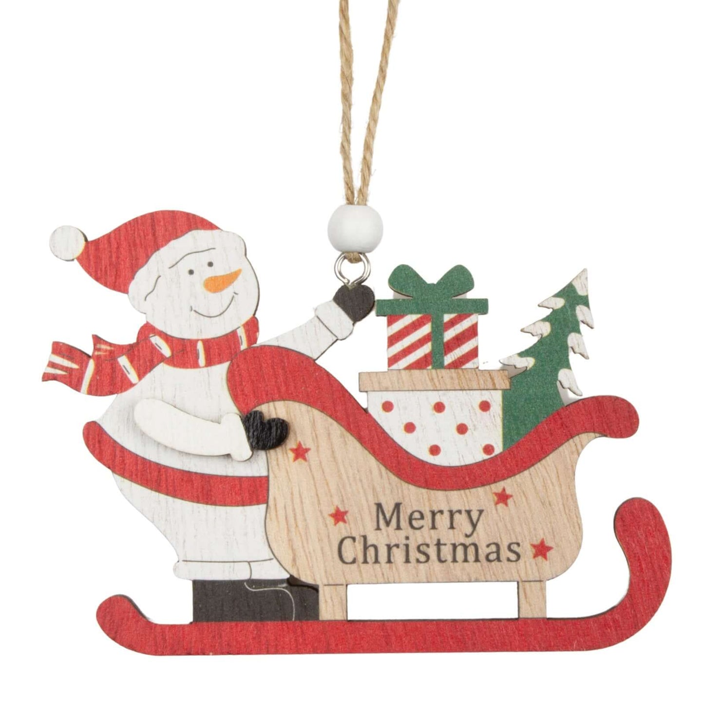 Baumschmuck 11cm, Holz, 3 Designs, VE-288(24)