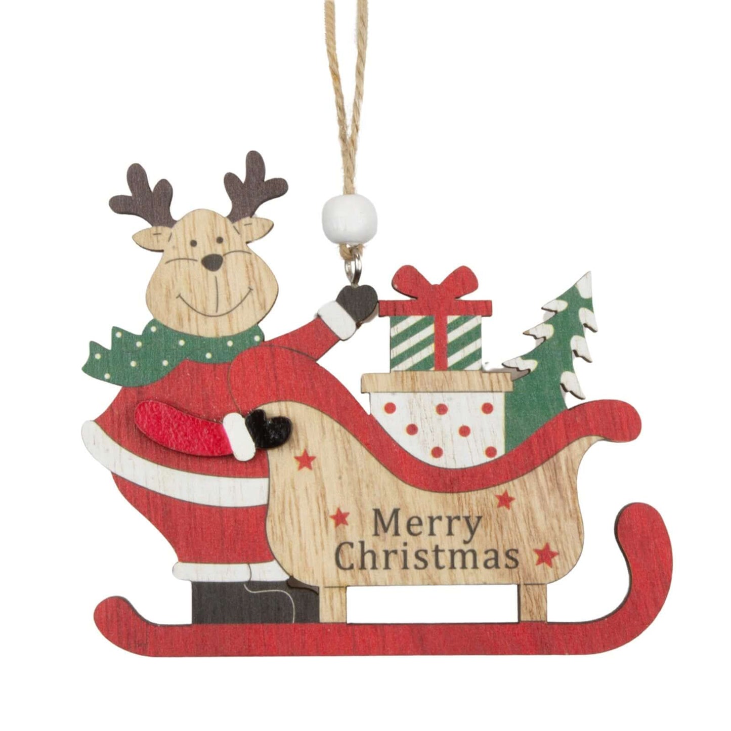 Baumschmuck 11cm, Holz, 3 Designs, VE-288(24)