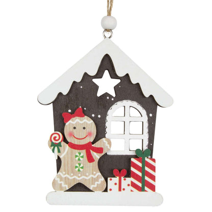 Baumschmuck 12cm, Holz, 2 Designs, VE-288(24)