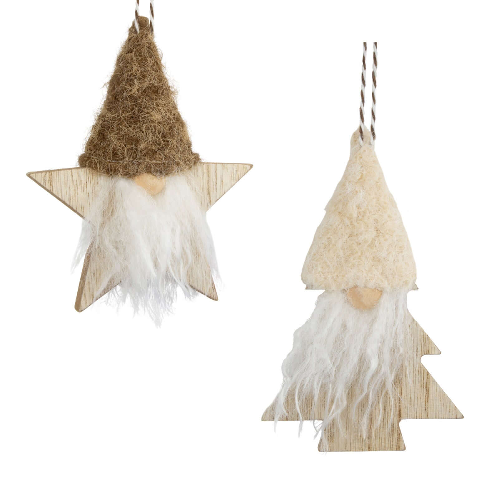 Baumschmuck 12cm, Holz, 2 Designs, VE-144(12)