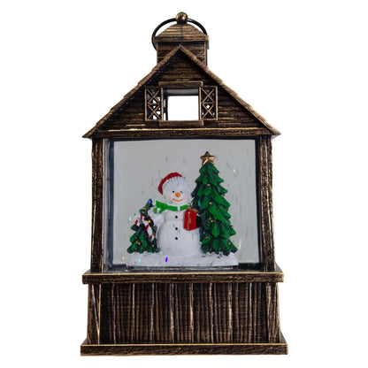 LED Schneelaterne 17cm, 2 Designs, VE-16(1)