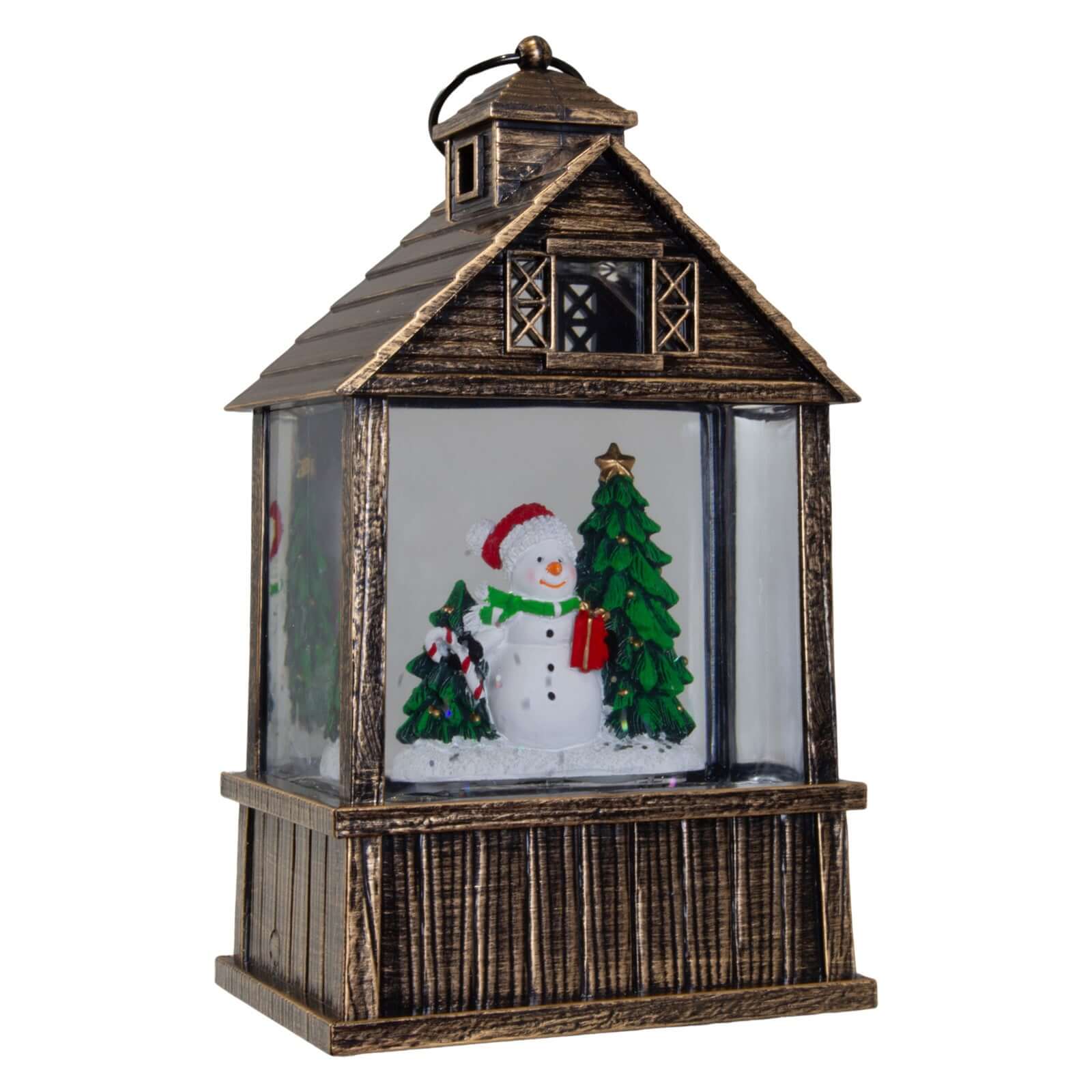 LED Schneelaterne 17cm, 2 Designs, VE-16(1)