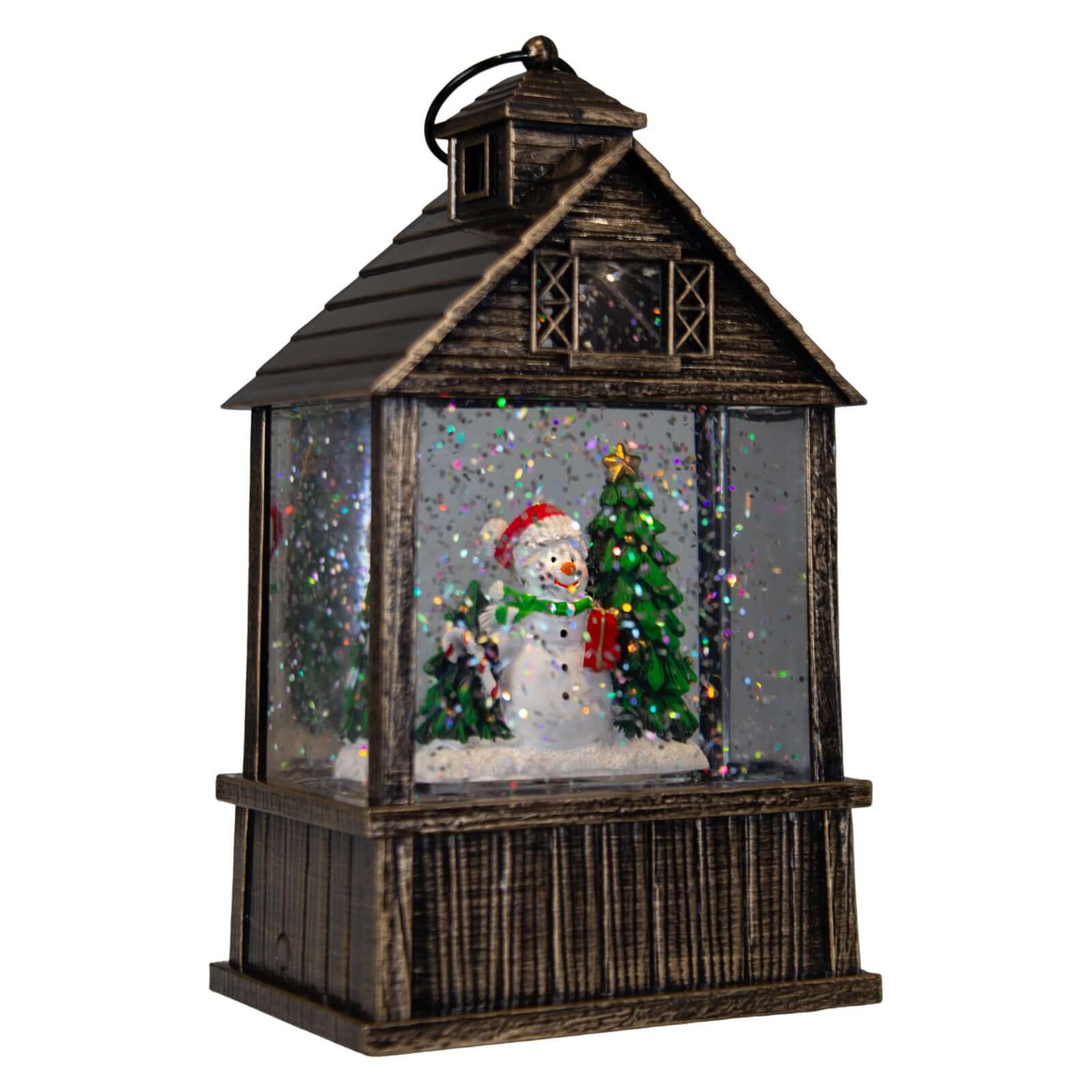 LED Schneelaterne 17cm, 2 Designs, VE-16(1)