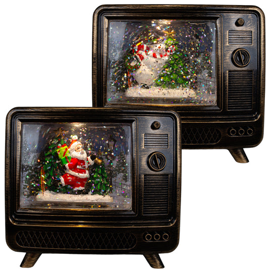 LED Schneelaterne 15cm, 2 Designs, VE-16(1)