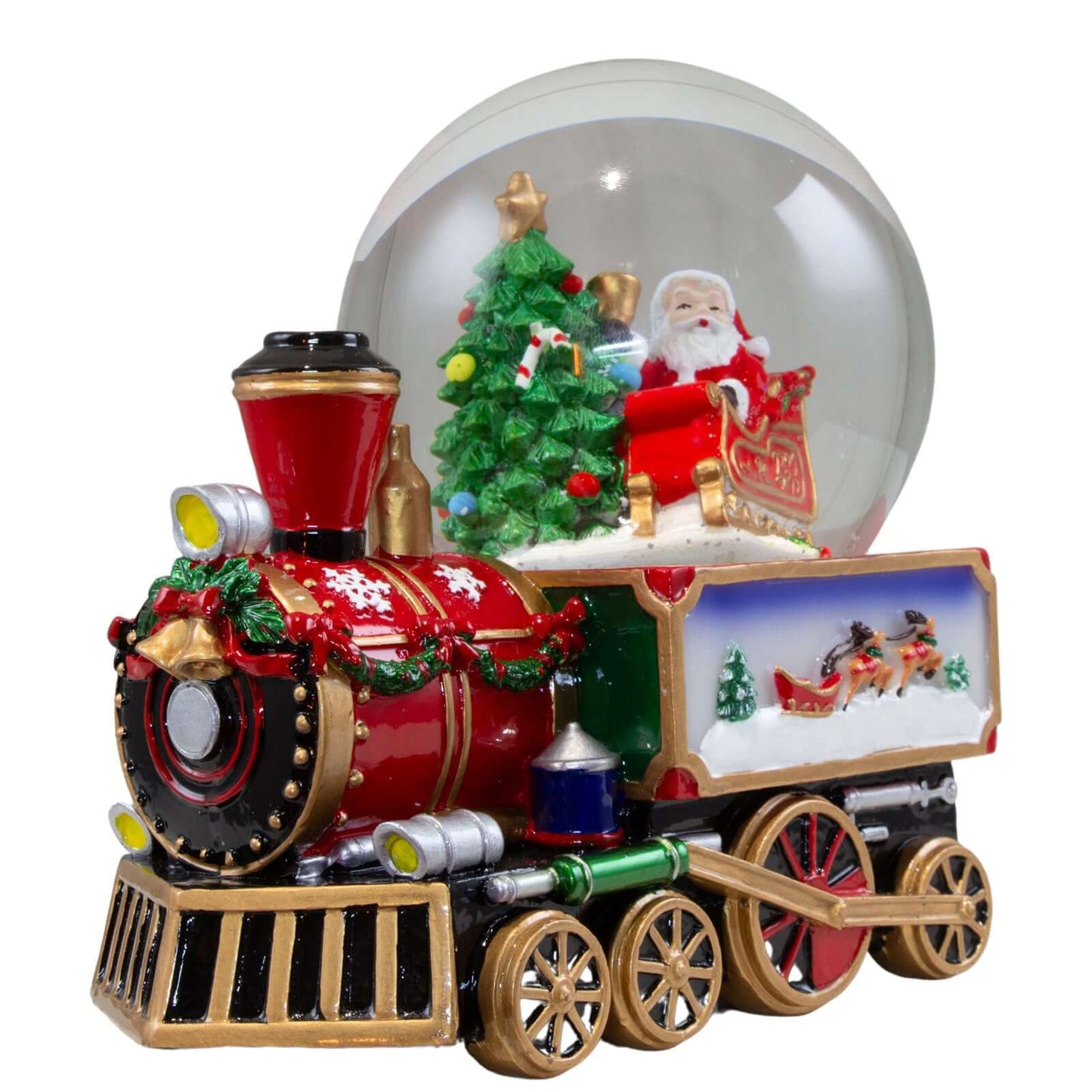 Schneekugel 16cm mit Spieluhr, VE-8(1)