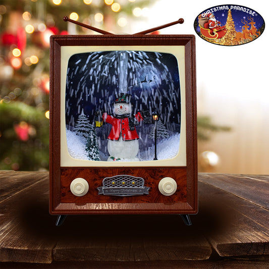 Schneiender Fernseher 30x23x11cm, mit Musik & Licht, VE-6(1)