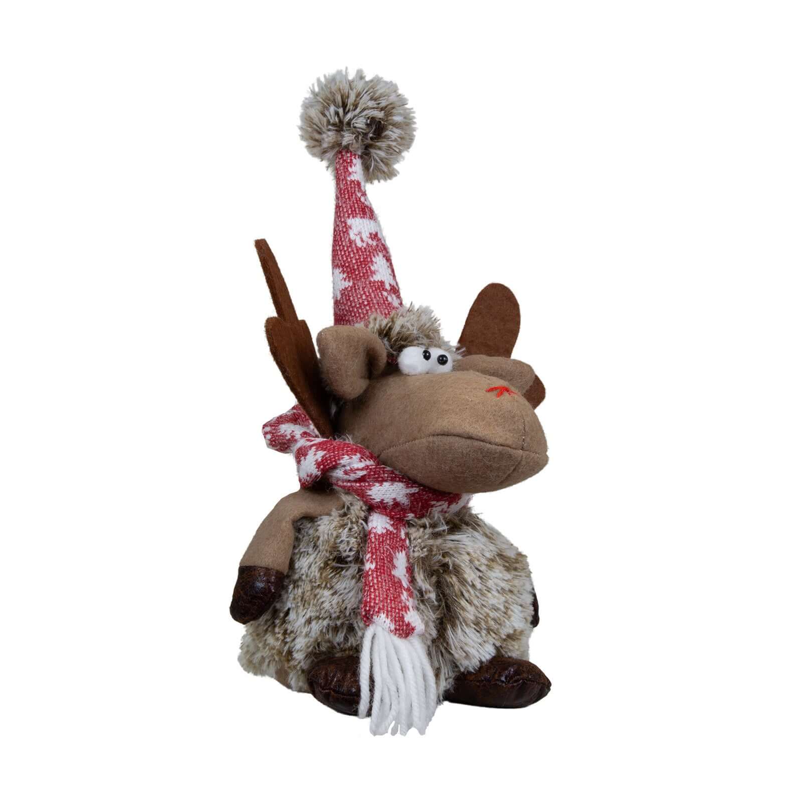 Elch sitzend 28cm, 2 Designs, VE-48(12)