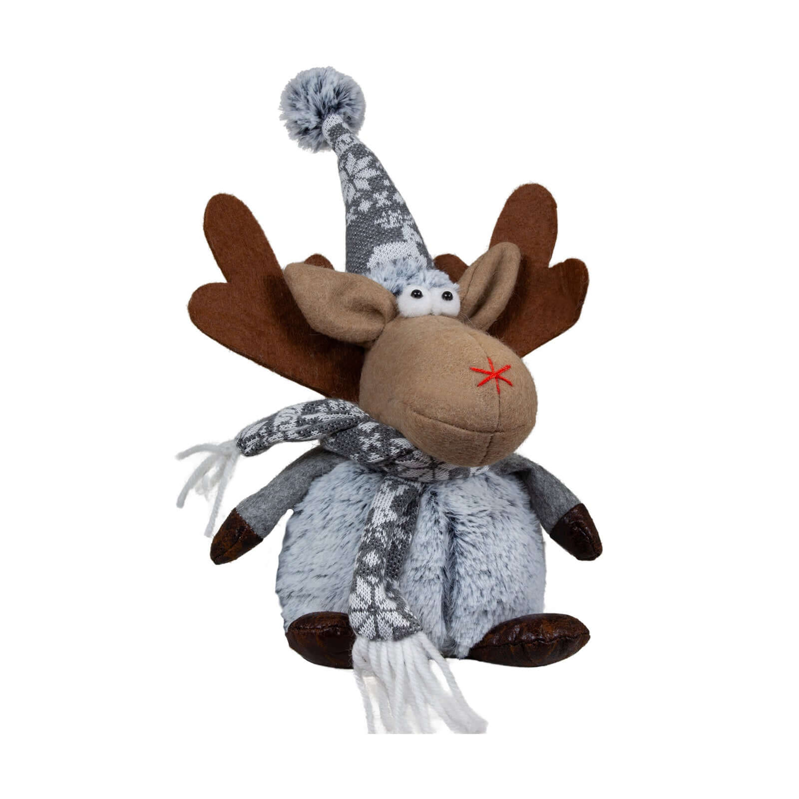 Elch sitzend 28cm, 2 Designs, VE-48(12)