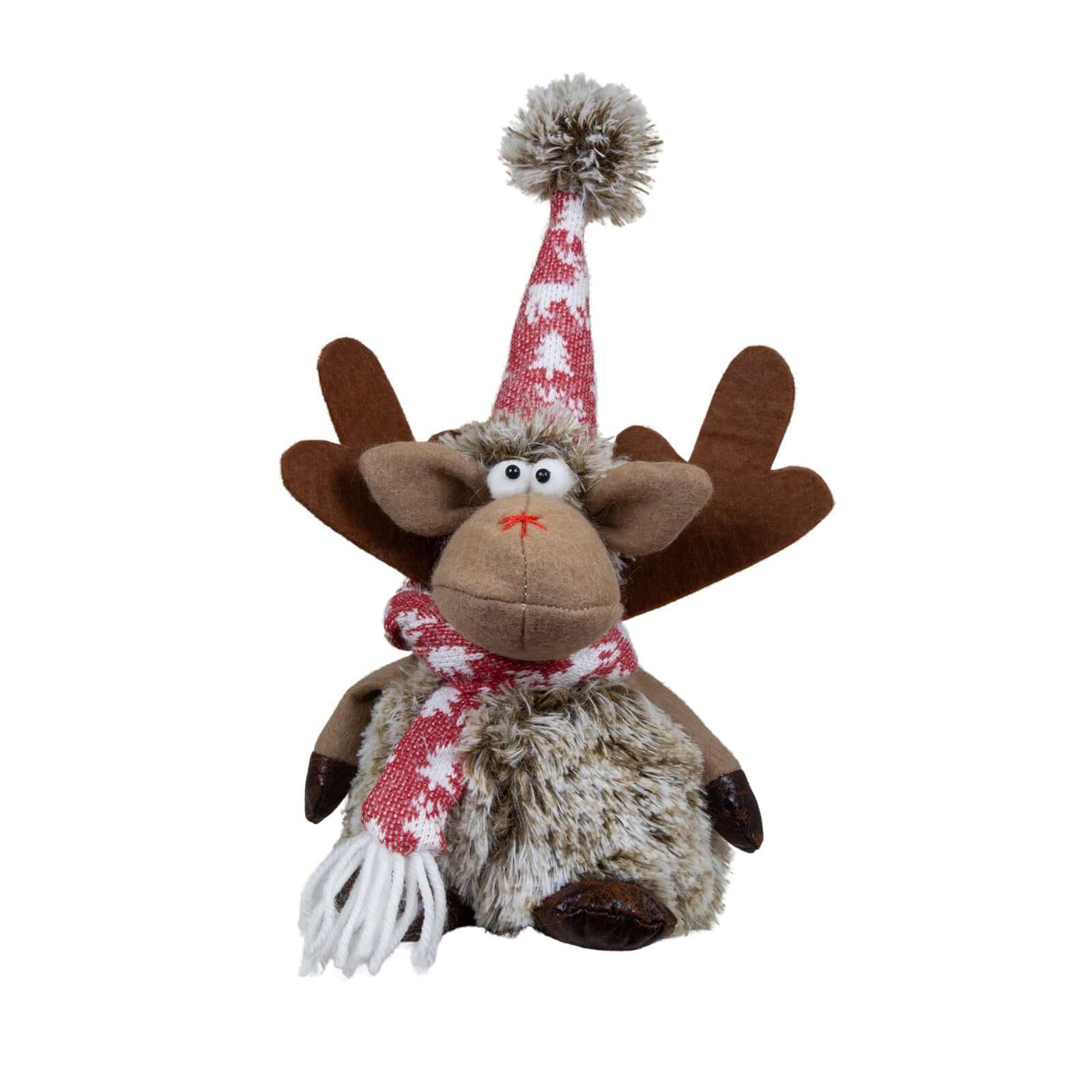 Elch sitzend 28cm, 2 Designs, VE-48(12)