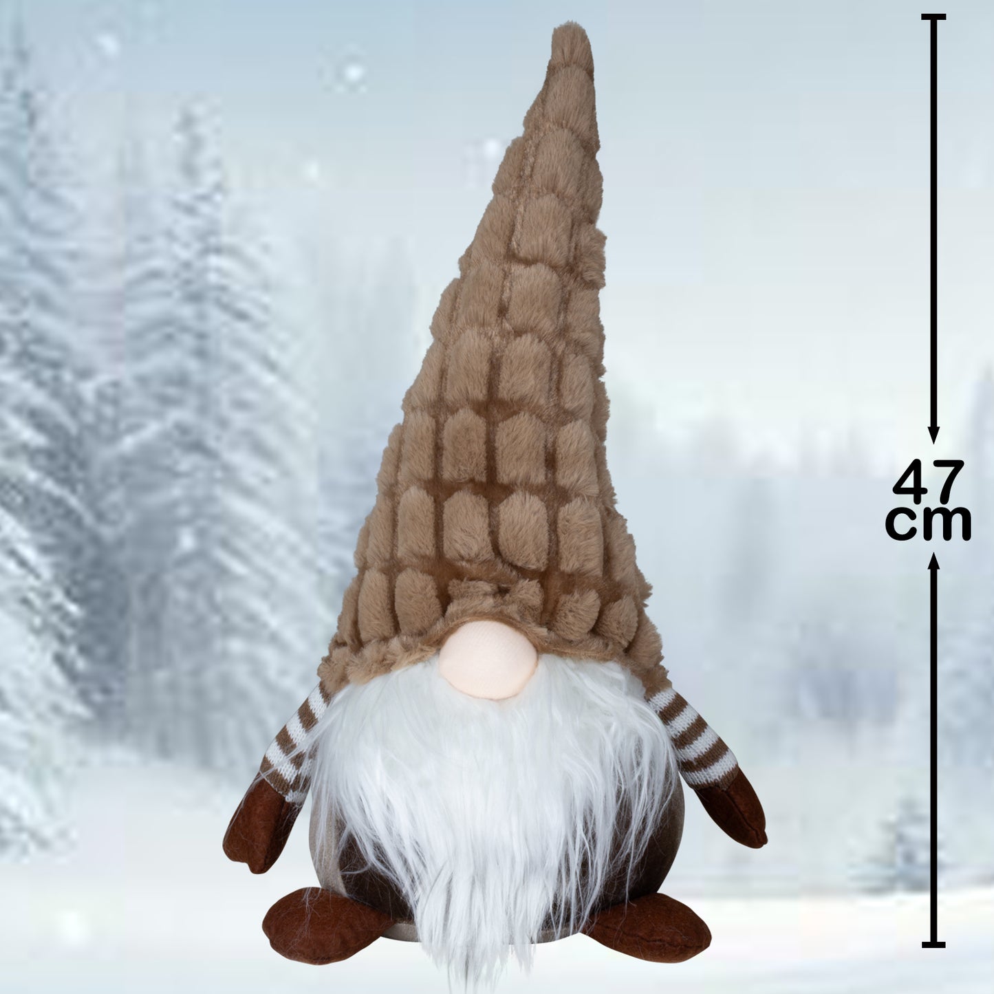 Wichtel Gnom sitzend 47cm, VE-6