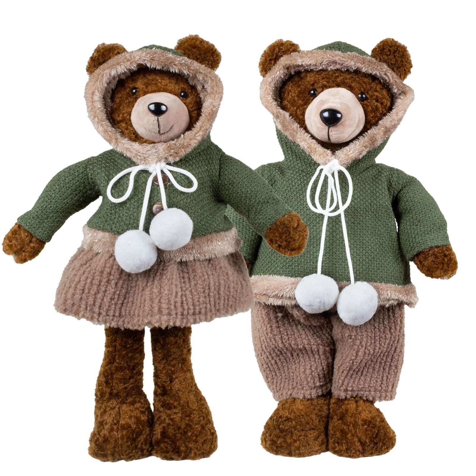 Weihnachtsbär stehend 40cm, 2 Designs, VE-8(4)