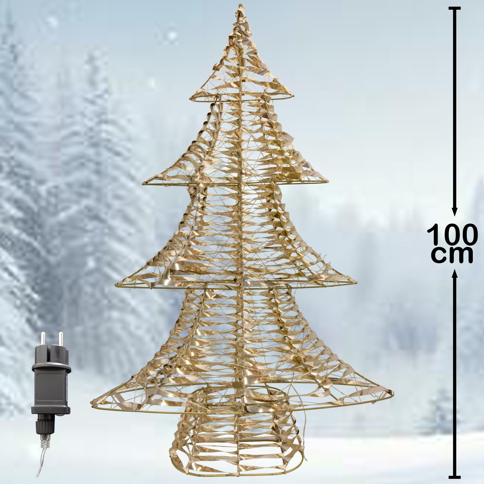 LED Baum mit Timer 100cm, VE-2(1)