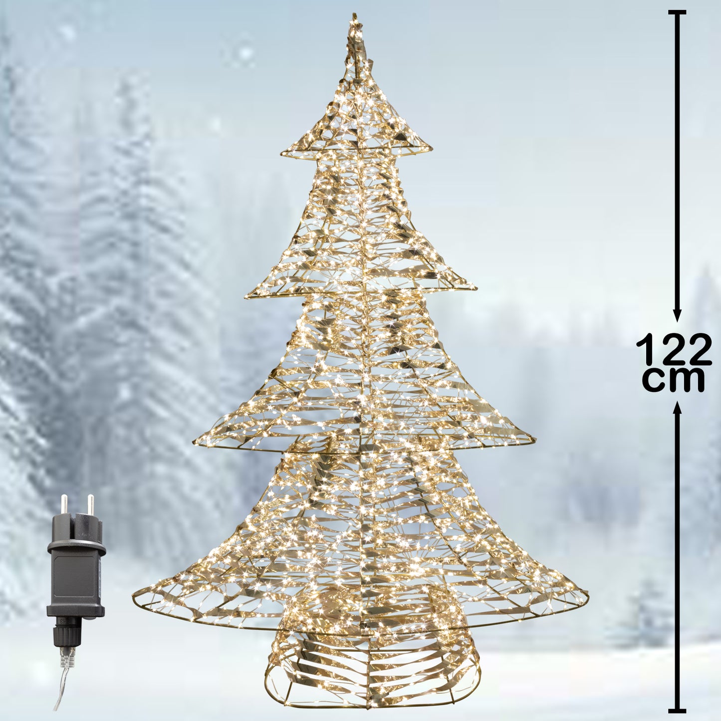 LED Baum mit Timer 122cm, VE-1