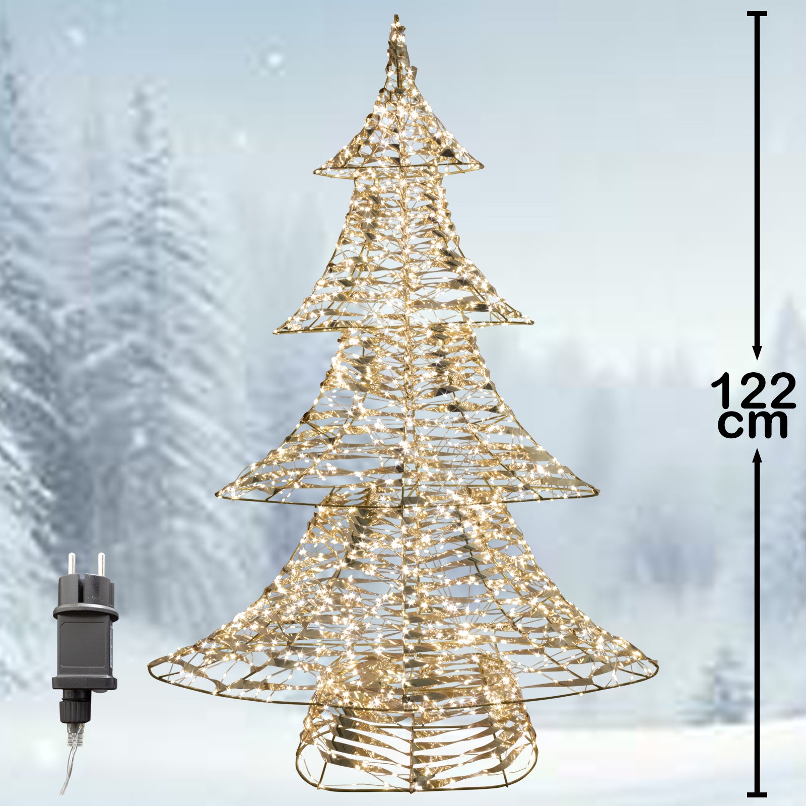 LED Baum mit Timer 122cm, VE-1