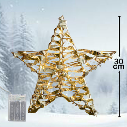LED Stern mit Timer 30cm, VE-8