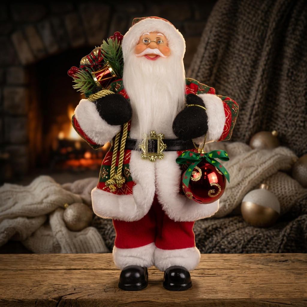 Babbo Natale in piedi 30cm, VE-6