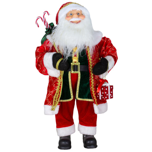 Santa 60 cm pitkä takki punakultaisena, pakkauskoko 1