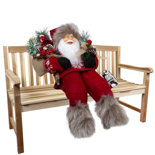 Papá Noel 30cm para colgar en el borde